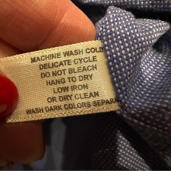 Cutter & Buck Shirt Men’s Large Long Sleeve Blue UNC Mascot Logo Button Down XXL - Picture 7 of 10